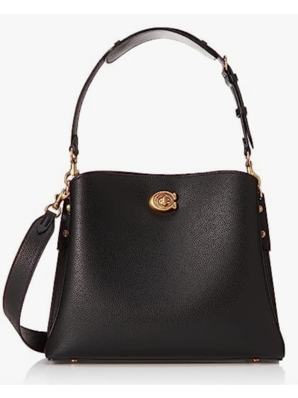 COACH Willow BLack Leather Shoulder and cross body Bag